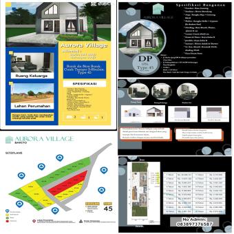 Aurora Village, Bank dan Non Bank Casgh Tempo 3-6 Bulan Type 45 DP 0% Aurora Village, Bank dan Non Bank Casgh Tempo 3-6 Bulan Type 45 DP 0%
